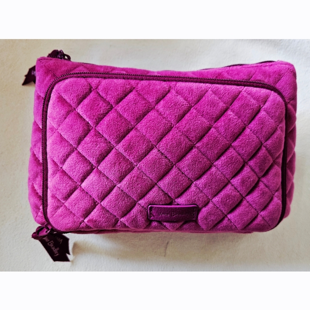 Majestic Magenta Vera Bradley Compact Travel Organizer for Breast Cancer Awarene
